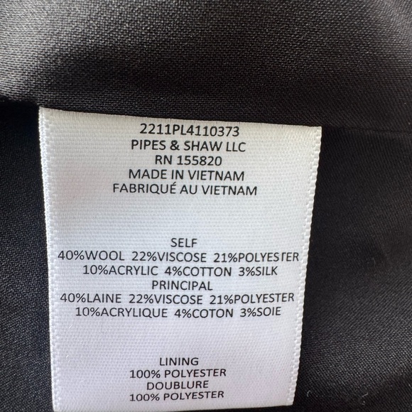 Veronica Beard Wilshire Dickey Jacket Blue Multi Plaid Size 10 - Picture 10 of 11